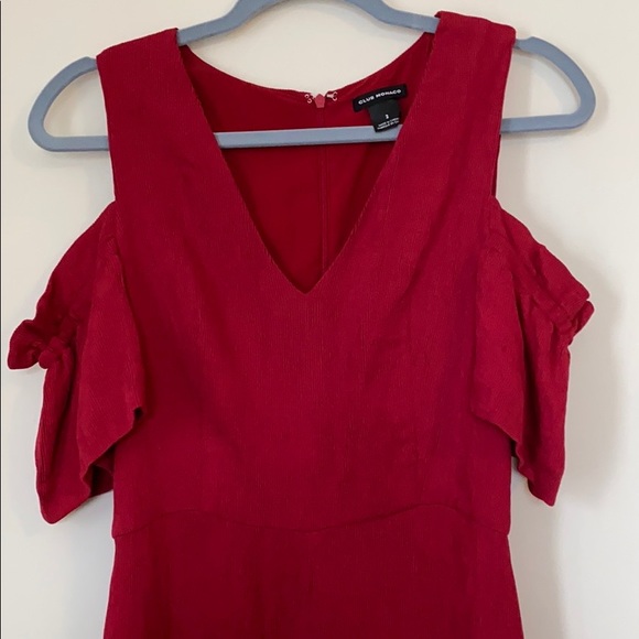 COPY - Red Stunning Chic Club Monaco red jumpsuit Christmas - Holiday parties f… - Picture 7 of 7